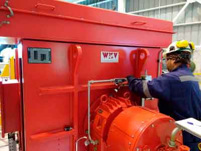 Mantenimiento turbina pelotón central la Arenas